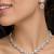 Floral marquise crystal statement set