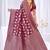 Magenta silk blend saree with floral zari and thread work