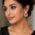 Elegant white kundan & cz gold-plated circular drop earrings for women