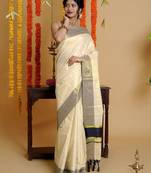Tissue traditional kasavu saree with zari