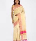Nirjaya checked zari tissue kasavu saree