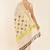 Off white ethnic motifs printed zari tissue kasavu saree