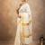 Woven design zari pure cotton kasavu saree