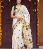 Tissue kasavu saree