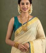 Tissue kasavu saree