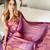 Purple woven design tissue sarees