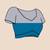 Teal woven design tissue sarees