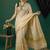 Woven design pure cotton handloom kasavu saree