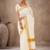 Off white & gold-toned zari pure cotton kasavu saree