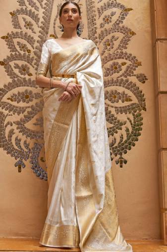 Woven design zari silk cotton heavy work kasavu saree
