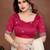 White color fandy chiffon  silk embroidery work saree with work blouse piece