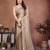 brown color rangoli silk embroidery work saree with plain  blouse piece