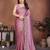 pink color rangoli silk embroidery work saree with plain  blouse piece