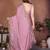 pink color rangoli silk embroidery work saree with plain  blouse piece