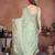 green color rangoli silk embroidery work saree with plain  blouse piece