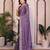 lavender color rangoli silk embroidery work saree with work blouse piece
