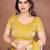 Yellow  color fandy chiffon  silk embroidery work saree with work blouse piece
