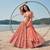 Red net lehenga with un-stitched blouse party wedding wear