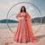 Red net lehenga with un-stitched blouse party wedding wear