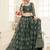 Mehendi Green indian wedding wear premium net lehenga choli set with heavy silk inner for women's