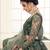 Mehendi Green indian wedding wear premium net lehenga choli set with heavy silk inner for women's