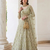 PistaGreen Indian Wedding Bridal Wear Premium Butterfly Net Lehenga Choli Set With Banglori Silk Inner For Women's