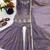 Purple fendy silk embroidered sharara suit with zarkan diamond work