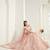 Peach Coding Embroidered 2 Layer With Net And Silk Satin Semi Stitched Lehenga For Women's Wedding Look