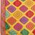 Yellow rajwadi bandhej print georgette saree with embroidered lace border