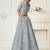 Grey coding embroidered net and silk satin semi stitched lehenga for women's wedding look lehenga