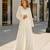 White silk free size stitched suit with embroidery work