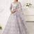 Light Purple Net Floor Length Lehenga with Stone embroidery For Women's