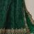 Green Net Silk Embroidered Bridesmaid Wedding Heavy Border Lehenga Choli For Women's