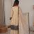 Beige Color Sharara Suit Suit Floral Kurti Set With Dupatta