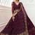 Dark Maroon Bridal Lehenga with Zari and Thread Embroidery Work 