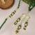 Emerald pearl bhai bhabhi rakhi lumba set with roli chawal capsules