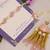 Blush pearl tassel bhai bhabhi rakhi lumba set with roli chawal capsules
