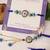 Blue evil eye bhai bhabhi rakhi lumba set with roli chawal capsules