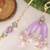 Lavender pearl bhai bhabhi rakhi lumba set with roli chawal capsules