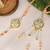 Pastel kundan pearl bhai bhabhi rakhi lumba set with roli chawal capsules