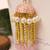 Blush pearl jhumki tassel designer lumba with roli chawal capsules