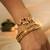 Royal lotus pearl adjustable lumba bracelet with roli chawal capsules