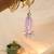 Lavender pearl tassel beaded designer lumba with roli chawal capsules