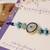 Blue evil eye beaded rakhi with roli chawal capsules