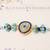 Blue evil eye beaded rakhi with roli chawal capsules