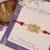 Kundan floral pearl red rakhi with roli chawal capsules