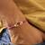 Purple crystal halo beaded rakhi with roli chawal capsules