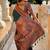 Teal silk blend saree with peacock motif zari border