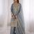 New stylish classic grey ethnic suit with sharara and heavy work dupatta