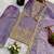 New stylish designer lavender organza sharara set with heavy zari embroidery
